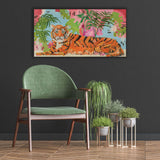 Paragon Tiger at Rest Orange 18 X 36 X 2 Wall Art
