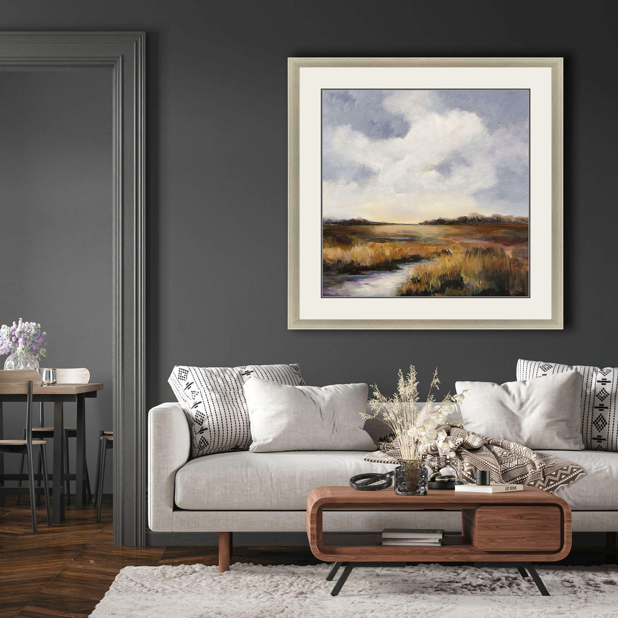 Paragon Amber Morn Blue 41 X 41 X 2 Wall Art