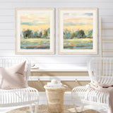 Paragon Forest Glow S/2 Blue 30 X 25 X 2 Wall Art