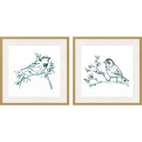 Paragon Emerald Songbirds I S/2 Green 26 X 26 X 2 Wall Art