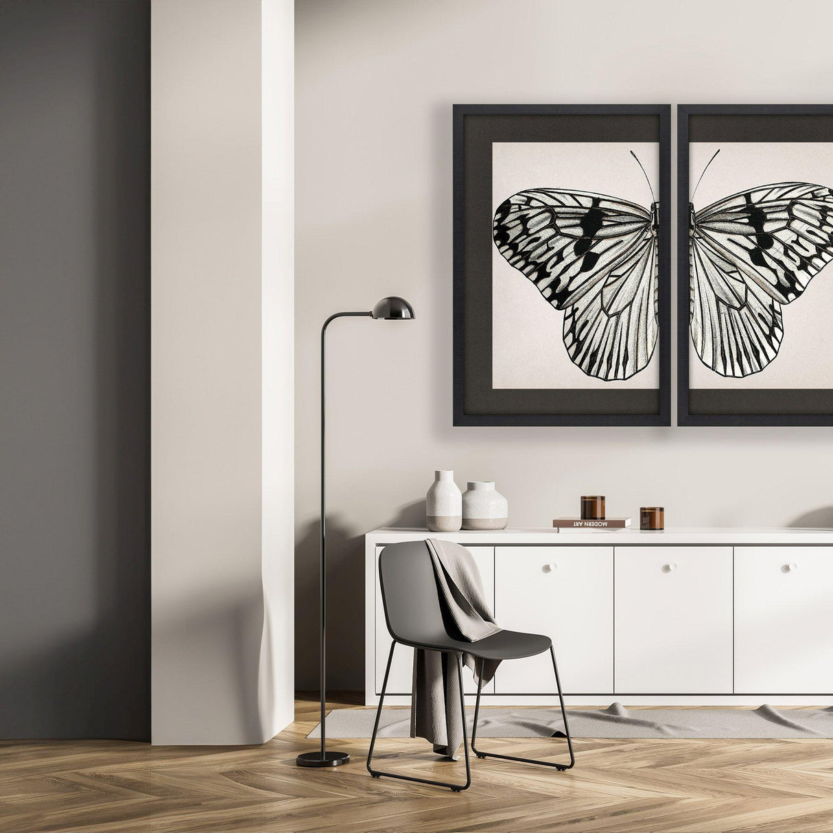 Paragon Grand Butterfly I Black 47 X 31 X 2 Wall Art