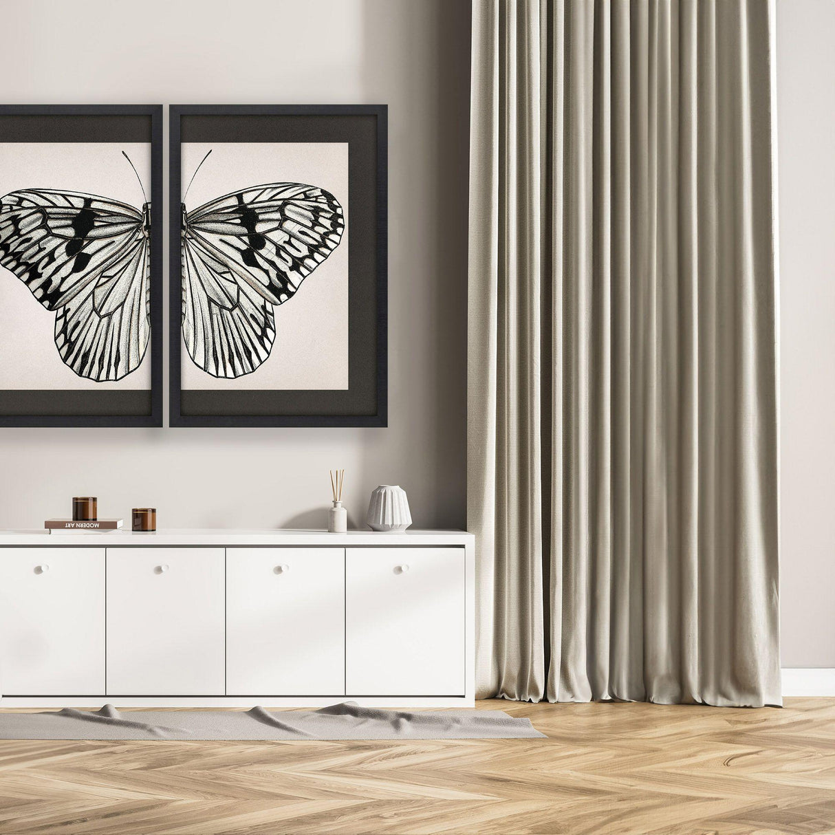 Paragon Grand Butterfly II Black 47 X 31 X 2 Wall Art