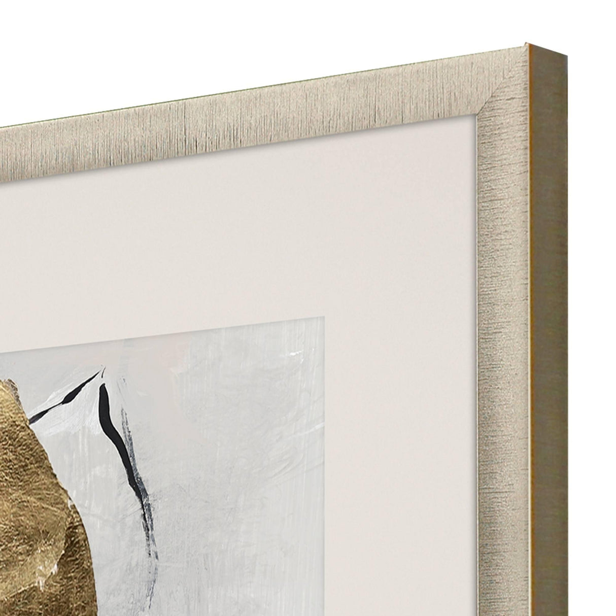 Paragon Golden Floral II White 35 X 35 X 2 Wall Art