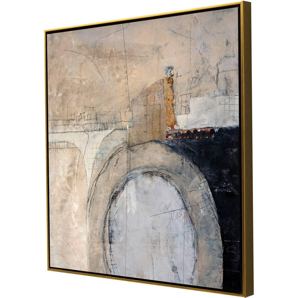Paragon Construction Site Beige 37 X 37 X 3 Wall Art