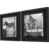 Paragon Safari Bath I S/2 White 25 X 25 X 2 Wall Art