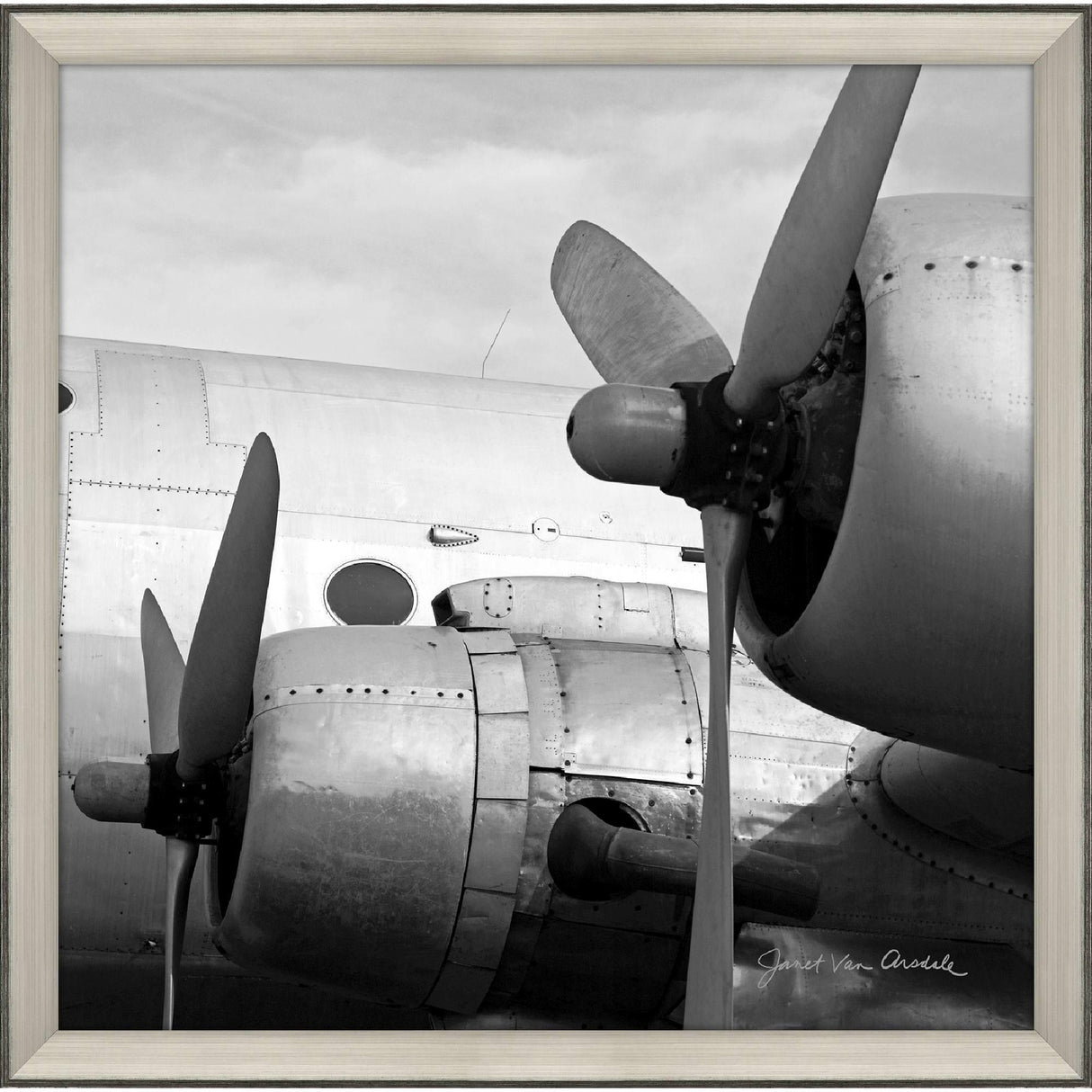 Paragon Vintage Flight I White 40 X 40 X 3 Wall Art