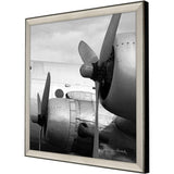 Paragon Vintage Flight I White 40 X 40 X 3 Wall Art