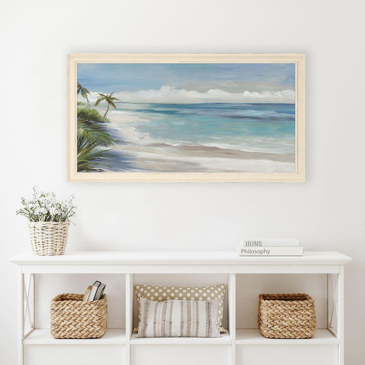 Paragon Paradise Reverie Blue 28 X 52 X 2 Wall Art