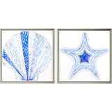 Paragon Indigo Shell I S/2 Blue 23 X 23 X 1 Wall Art