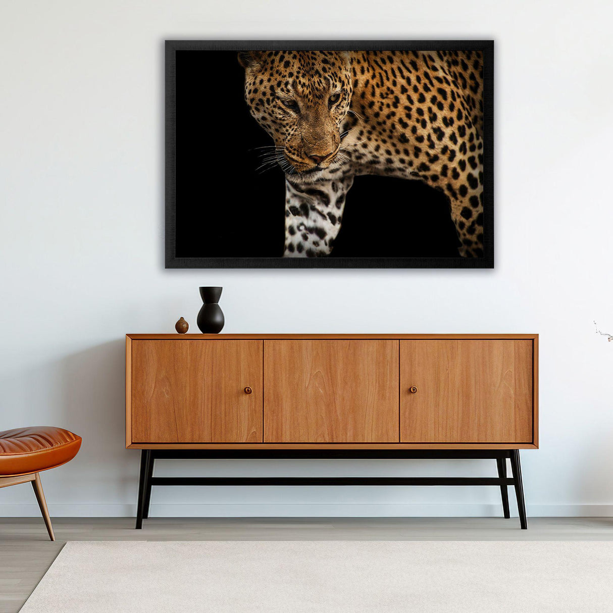 Paragon African Leopard - Stalk Black 35 X 51 X 2 Wall Art