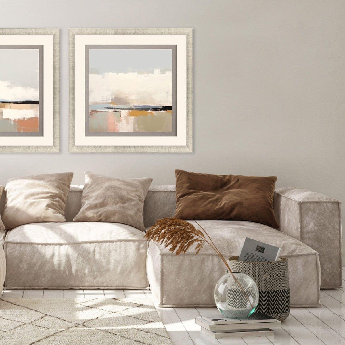 Paragon Soothing Serenity 3 White 35 X 35 X 2 Wall Art