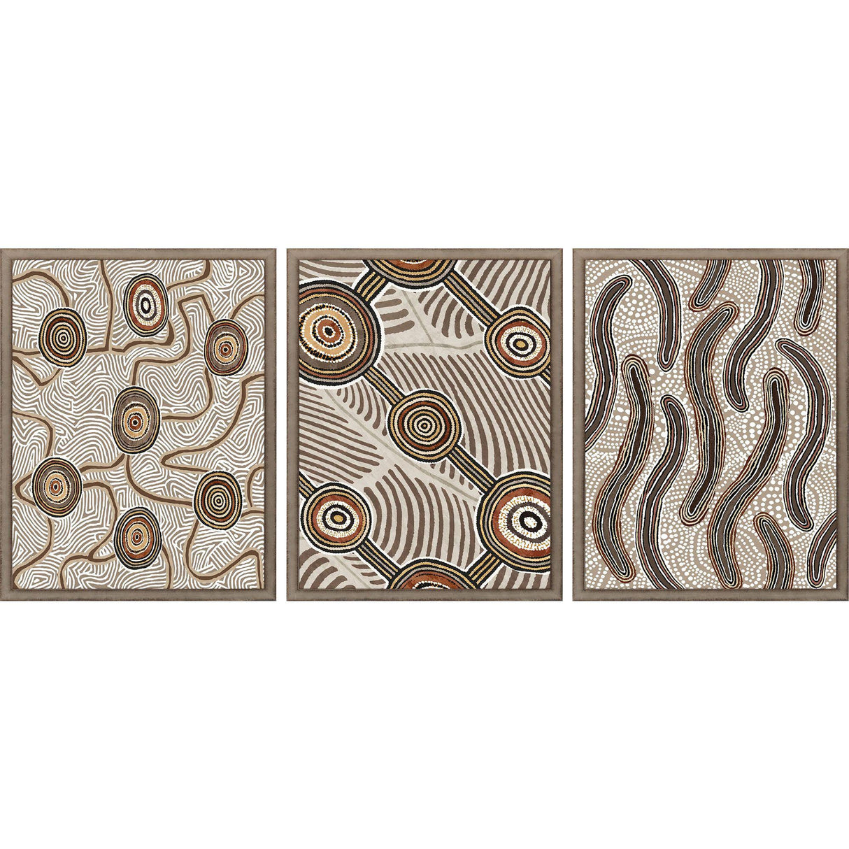 Paragon Huzi I S/3 Brown 25 X 19 X 2 Wall Art