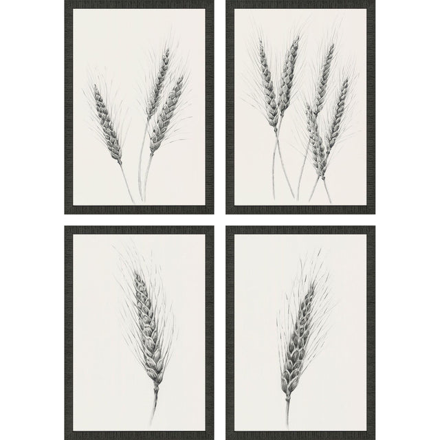 Paragon Wavering Wheat S/4 Black 26 X 18 X 2 Wall Art