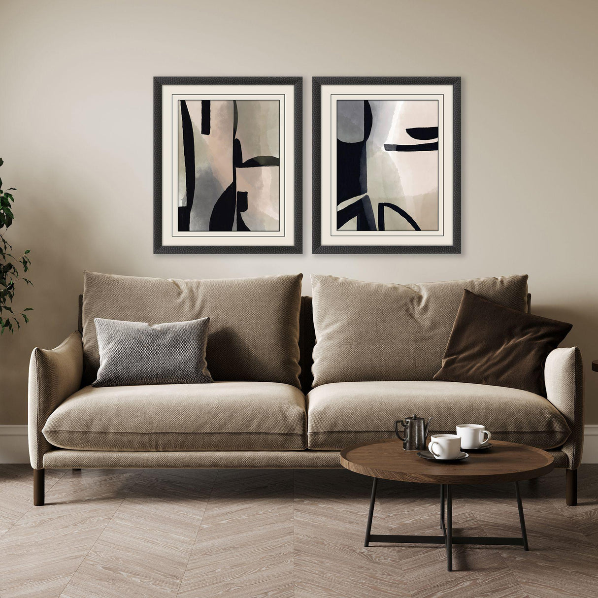 Paragon Shape Shift I S/2 Gray 33 X 27 X 2 Wall Art