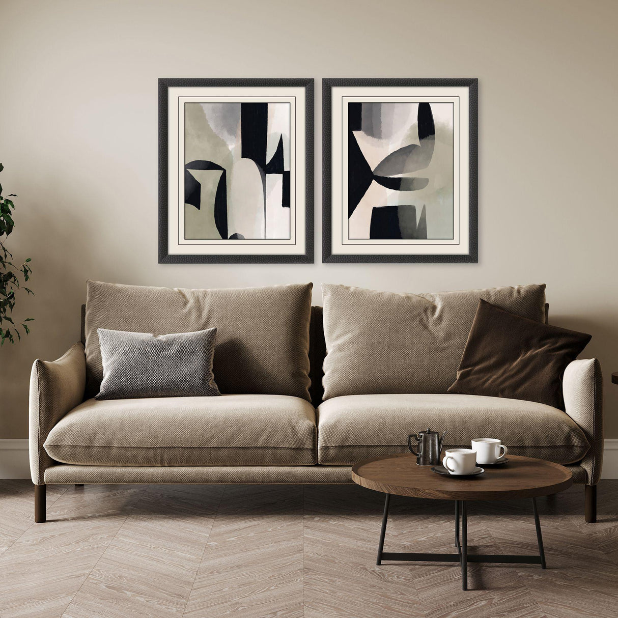 Paragon Shape Shift II S/2 Gray 33 X 27 X 2 Wall Art