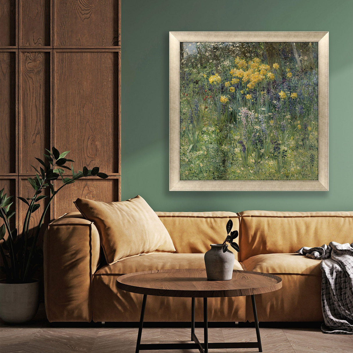 Paragon Fleur de Paques Green 41 X 41 X 2 Wall Art