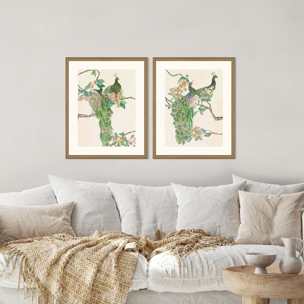 Paragon Emerald Peacock II S/2 Green 31 X 25 X 2 Wall Art