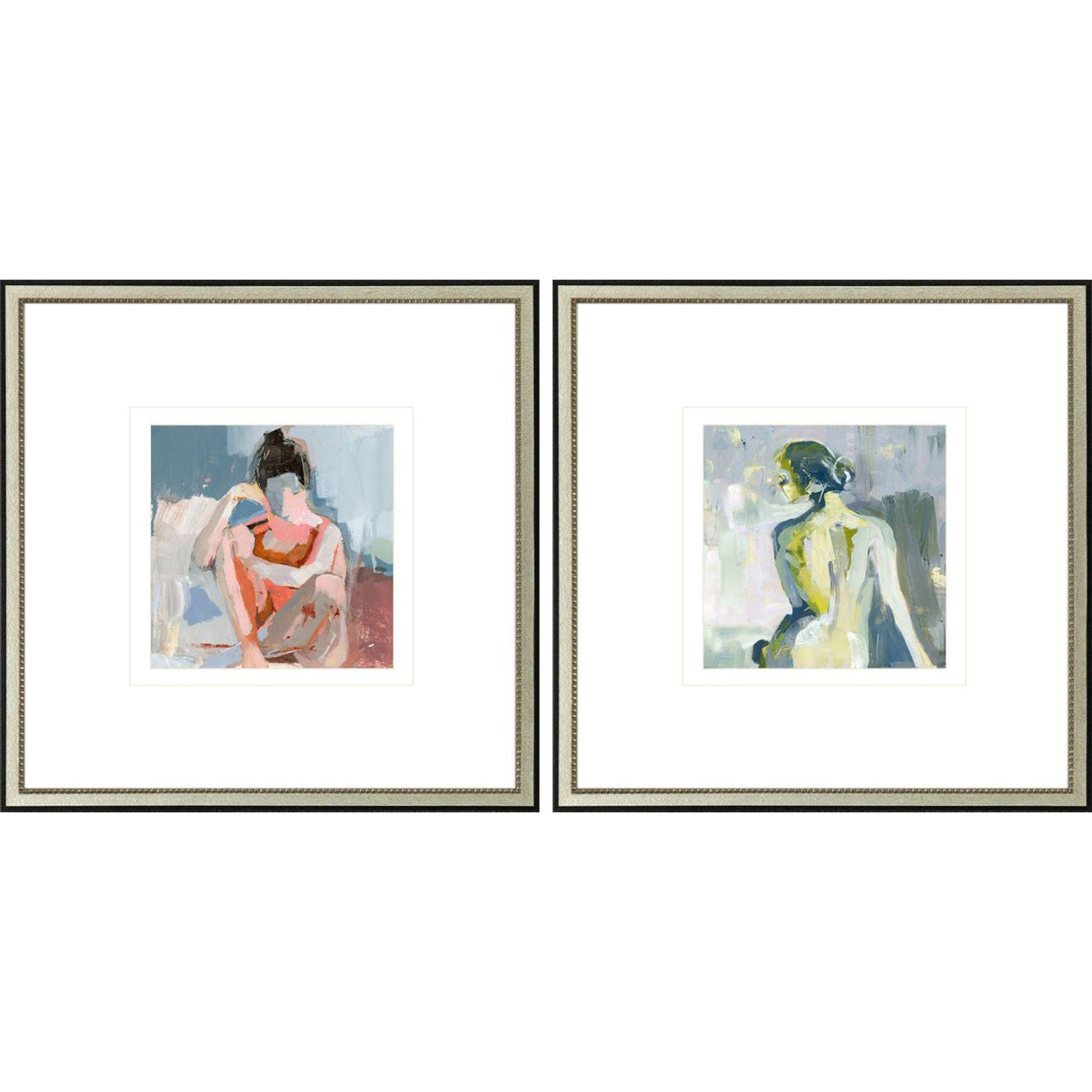 Paragon A Splendid Figure S/2 Blue 26 X 26 X 1 Wall Art