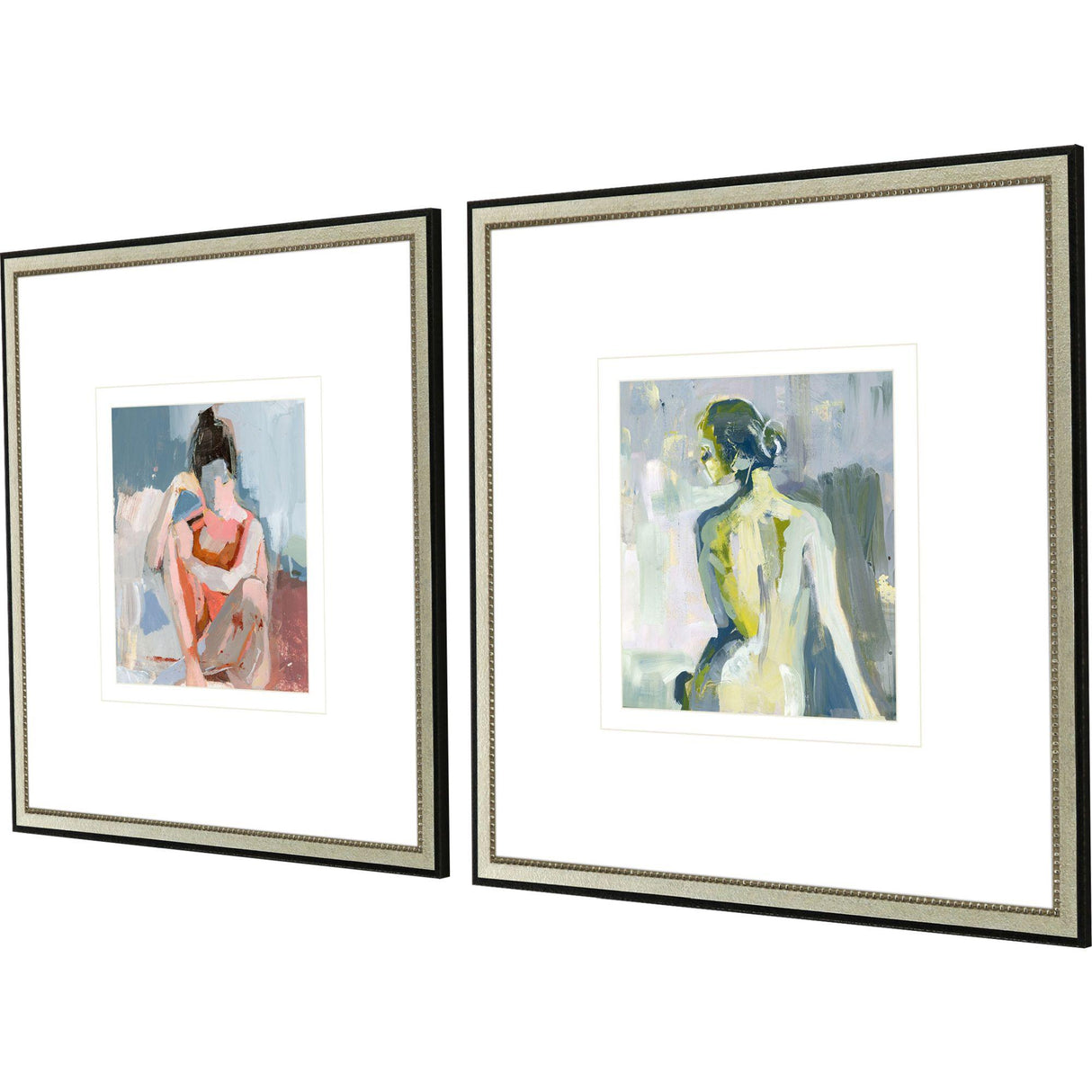 Paragon A Splendid Figure S/2 Blue 26 X 26 X 1 Wall Art