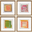 Paragon Bold Gesture S/4 Orange 13 X 13 X 2 Wall Art
