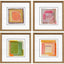 Paragon Bold Gesture S/4 Orange 13 X 13 X 2 Wall Art
