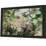 Paragon Water Lilies, Summer Pond Green 37 X 52 X 2 Wall Art