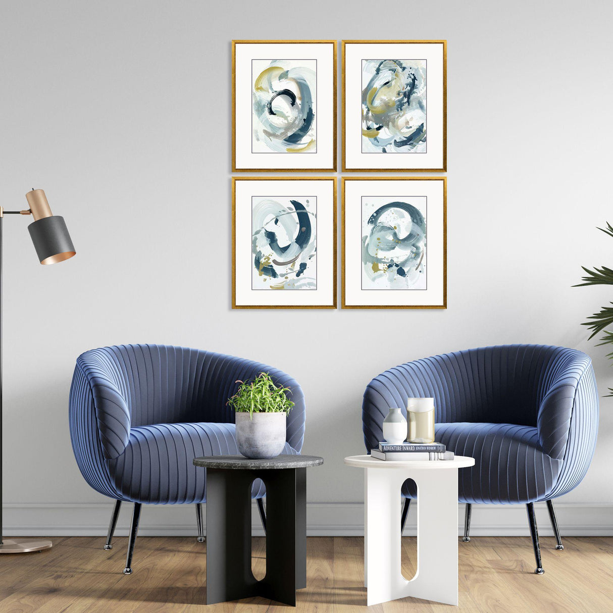 Paragon Centered on You S/4 Blue 25 X 19 X 1 Wall Art