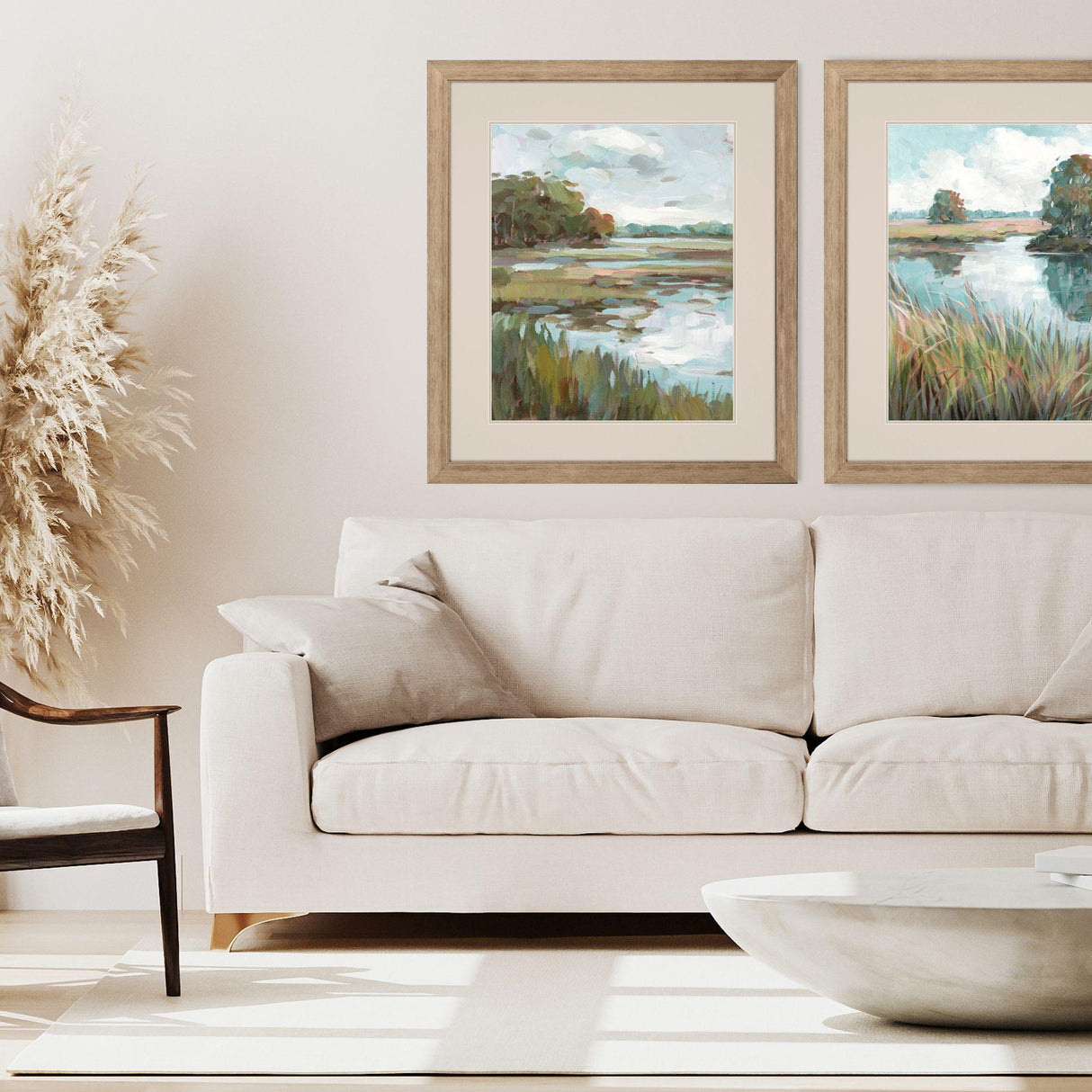 Paragon Riverside View I Blue 42 X 36 X 2 Wall Art