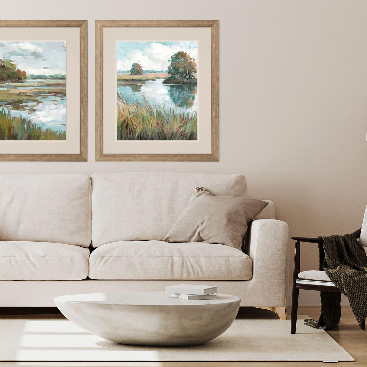 Paragon Riverside View II Blue 42 X 36 X 2 Wall Art