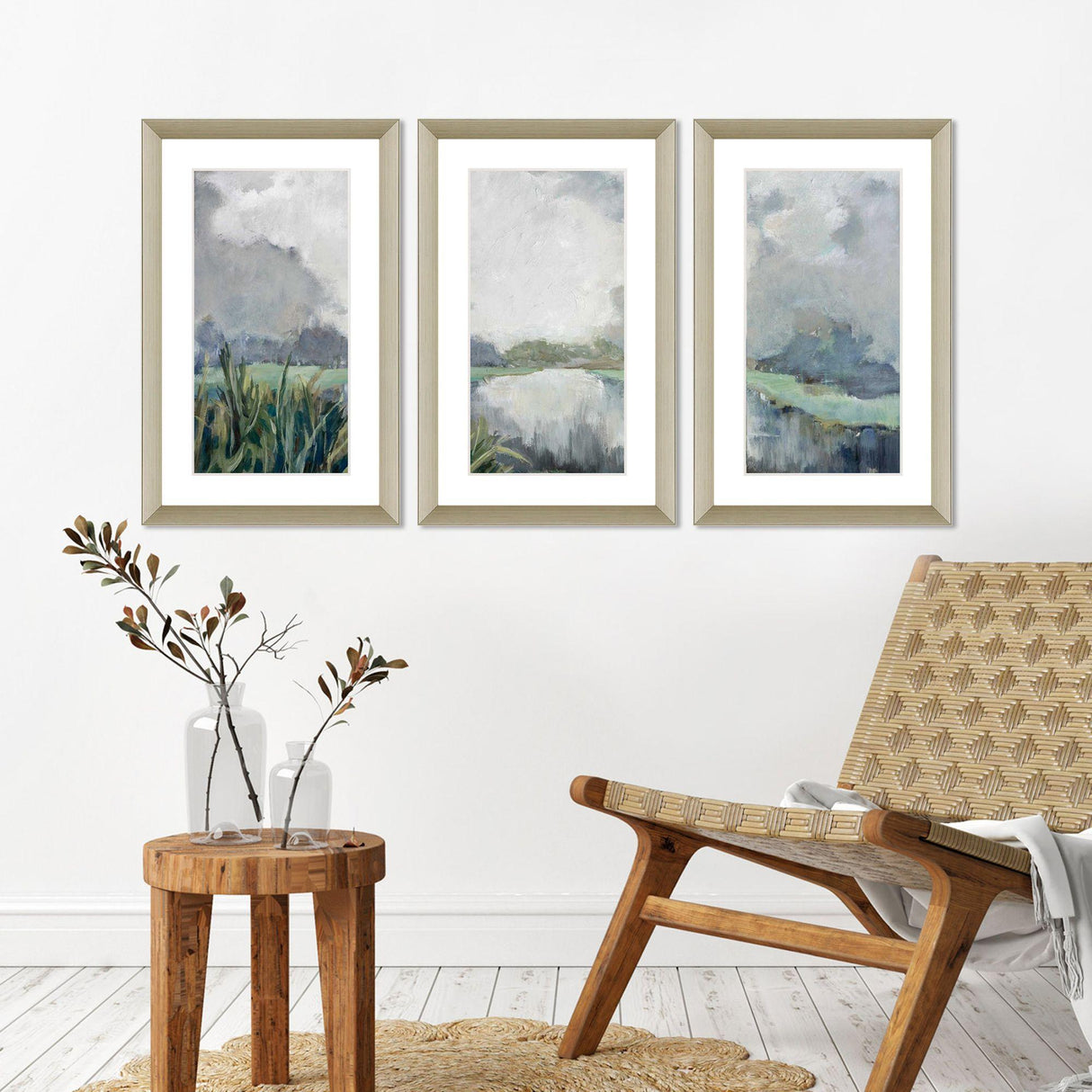 Paragon Passage S/3 Blue 32 X 20 X 2 Wall Art