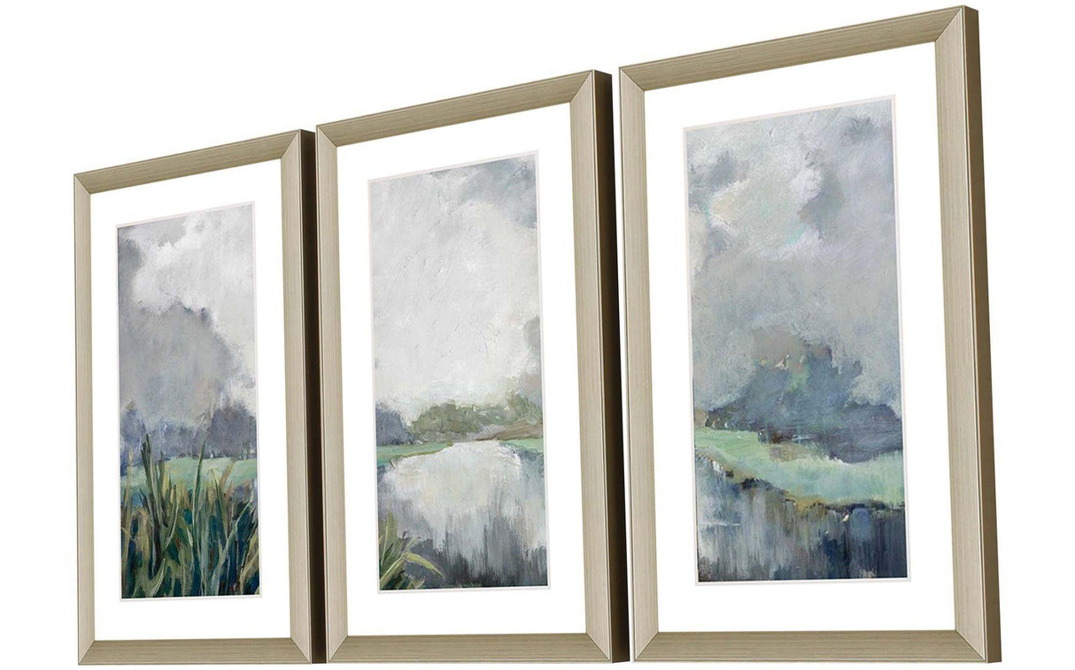 Paragon Passage S/3 Blue 32 X 20 X 2 Wall Art