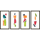 Paragon Organic Elements S/4 Multi 32 X 16 X 1 Wall Art