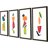 Paragon Organic Elements S/4 Multi 32 X 16 X 1 Wall Art
