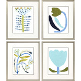 Paragon Naive Garden S/4 Blue 23 X 19 X 1 Wall Art