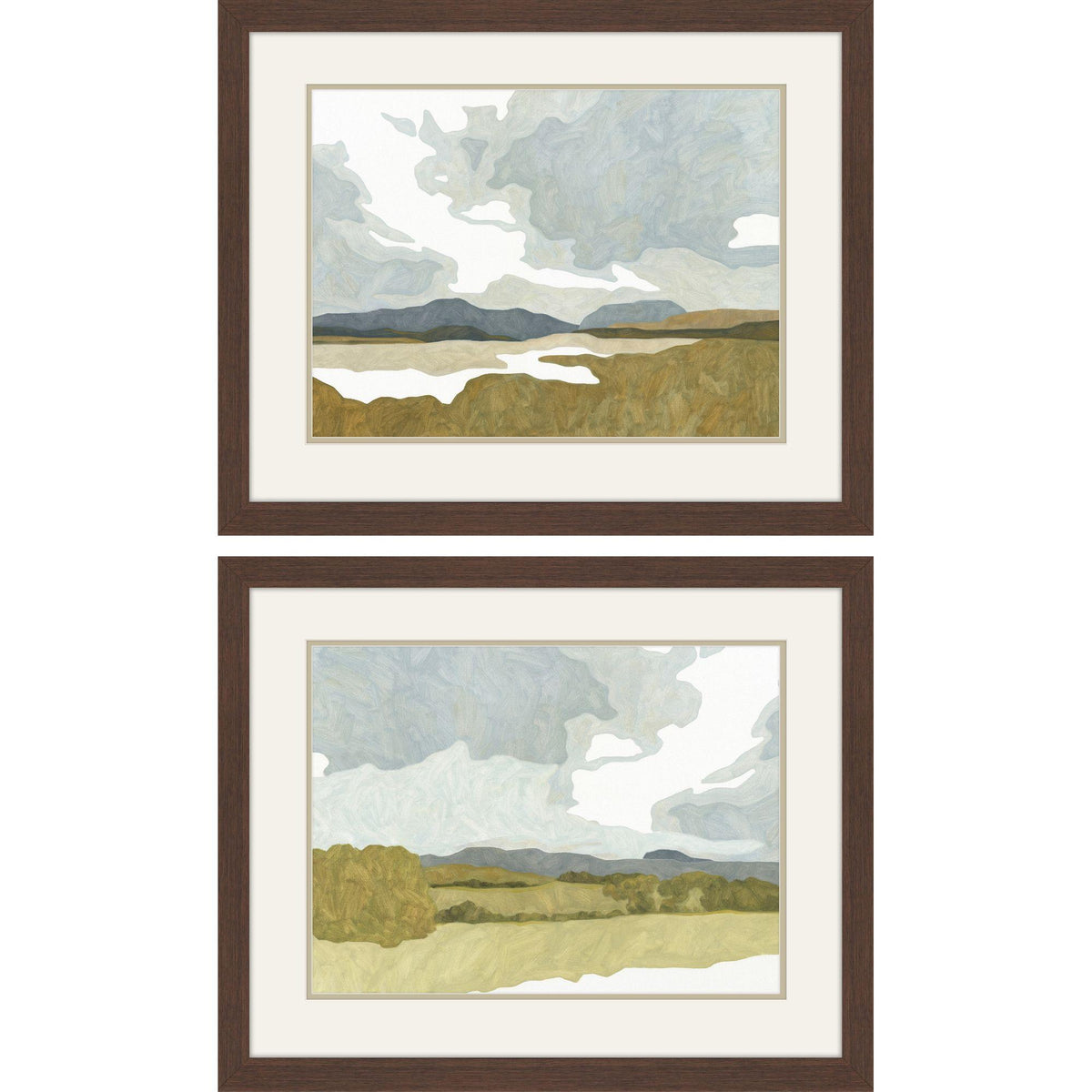Paragon Gentle Calm S/2 Blue 27 X 33 X 2 Wall Art