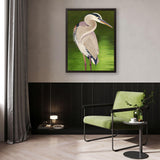 Paragon Moonlight Blue Heron Green 43 X 33 X 2 Wall Art