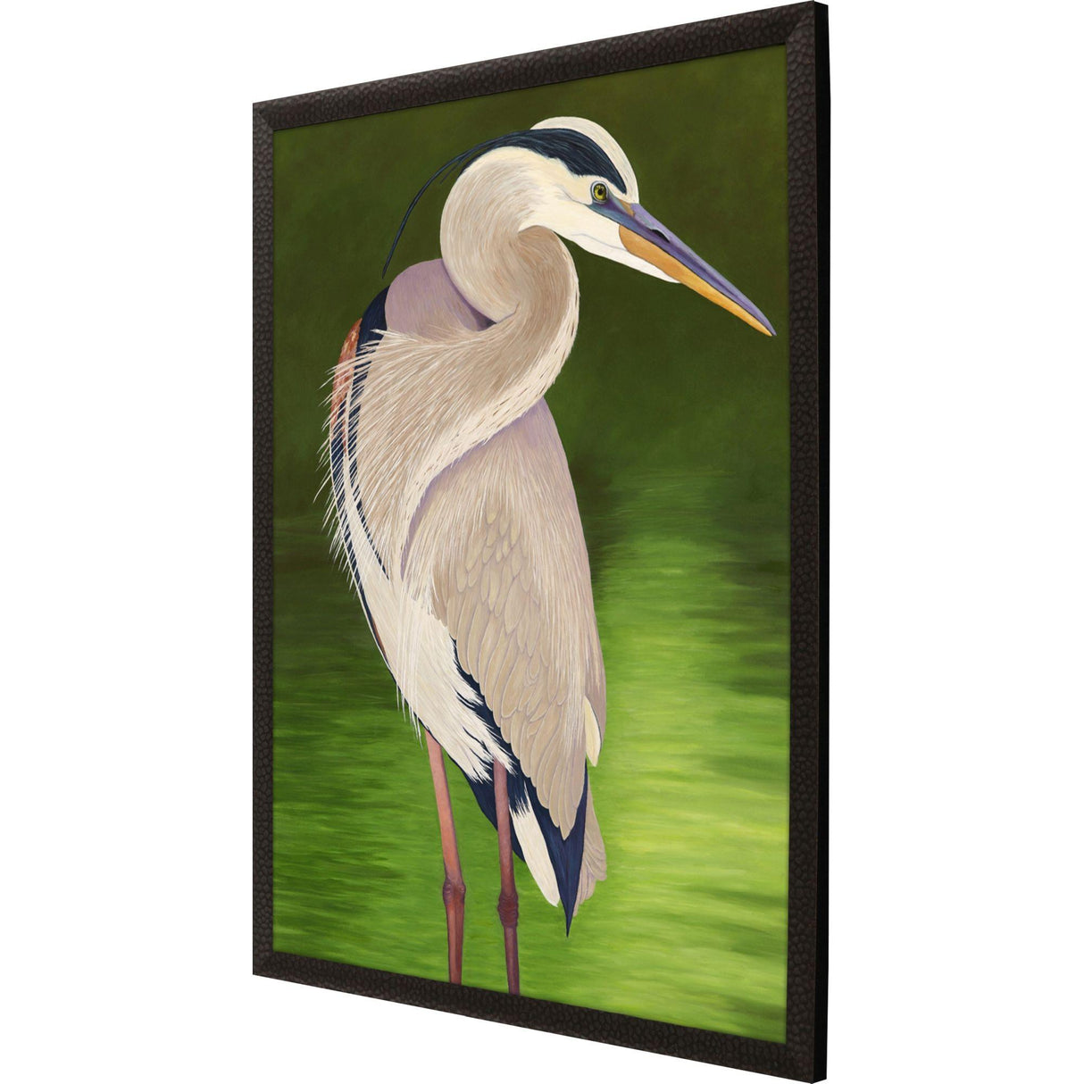 Paragon Moonlight Blue Heron Green 43 X 33 X 2 Wall Art