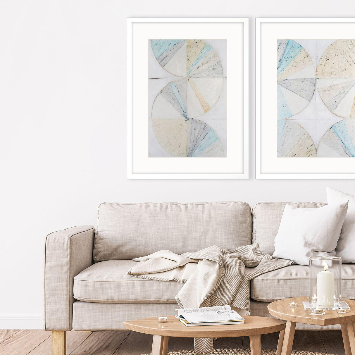 Paragon Pie Charts I Blue 40 X 30 X 3 Wall Art