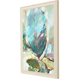 Paragon Aqua Leaf II Blue 40 X 28 X 2 Wall Art