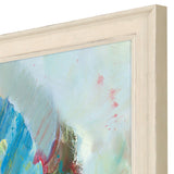 Paragon Aqua Leaf I Blue 40 X 28 X 2 Wall Art