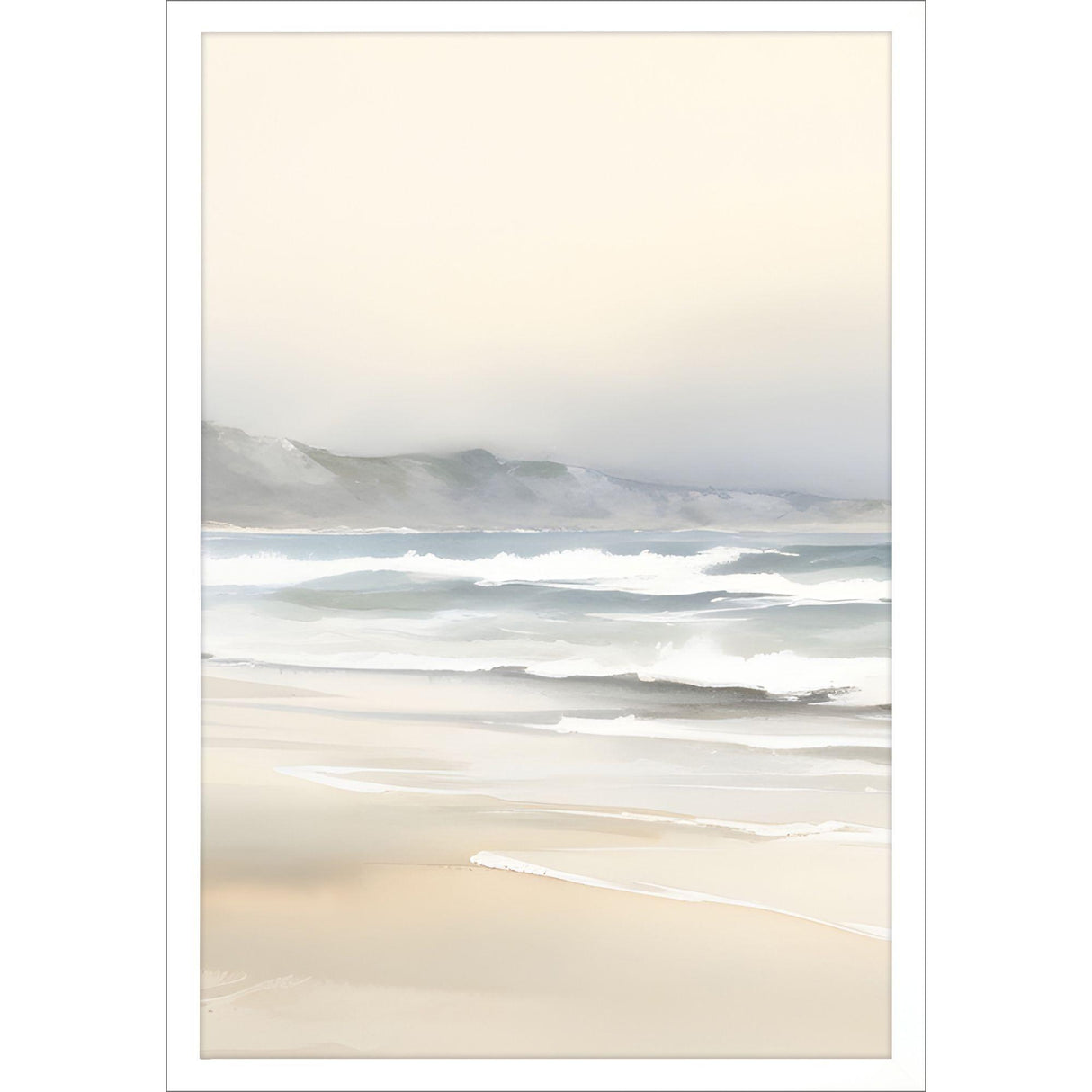 Paragon Ocean Breeze I White 38 X 26 X 3 Wall Art