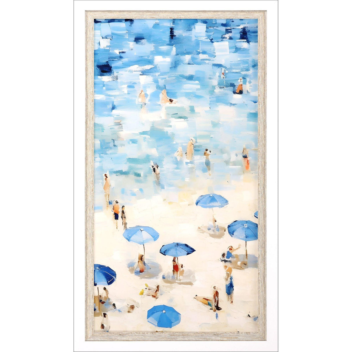 Paragon Aerial Beach II Blue 39 X 21 X 3 Wall Art