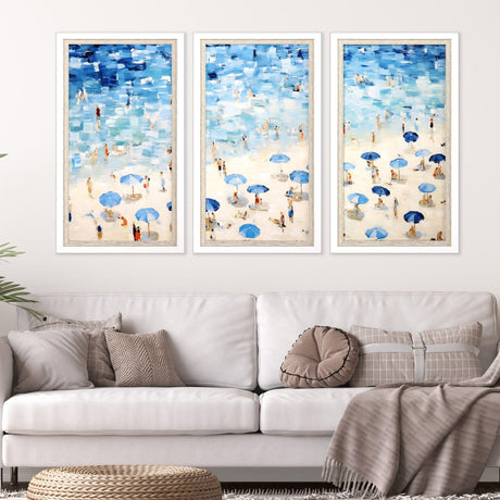 Paragon Aerial Beach II Blue 39 X 21 X 3 Wall Art