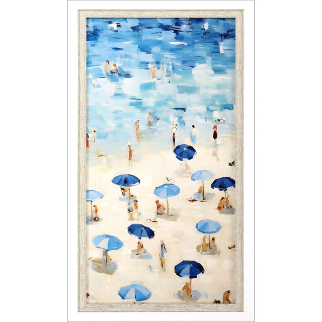Paragon Aerial Beach III Blue 39 X 21 X 3 Wall Art