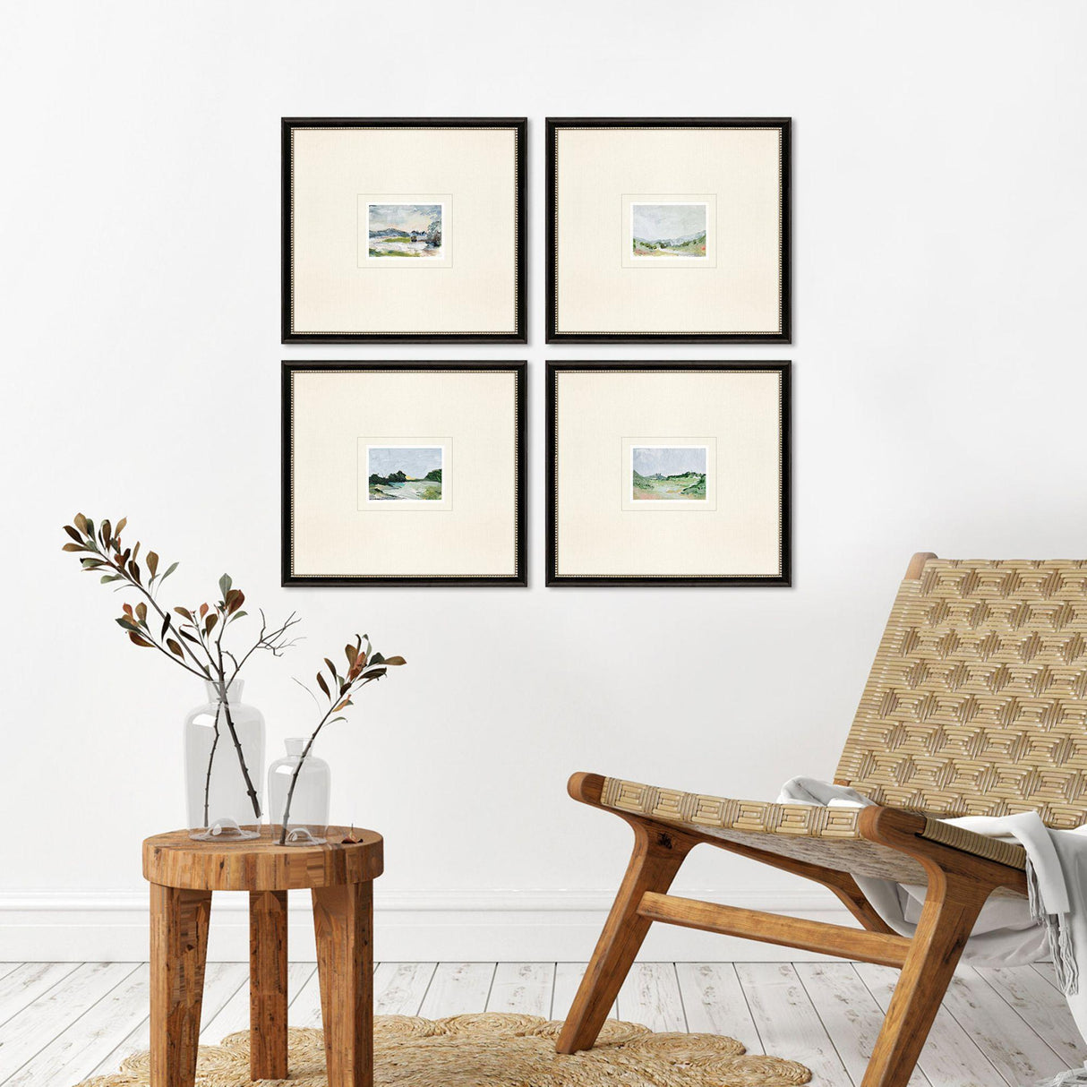 Paragon A Glimpse Outside S/4 Blue 21 X 23 X 1 Wall Art