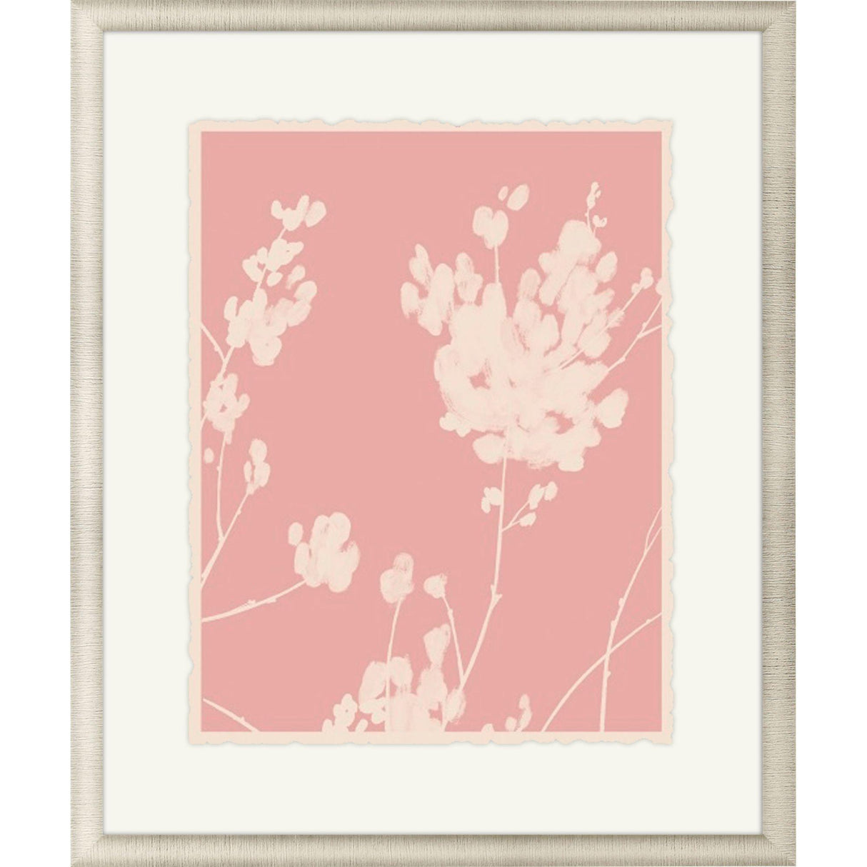 Paragon Wildflower Silhouette II Pink 39 X 32 X 2 Wall Art
