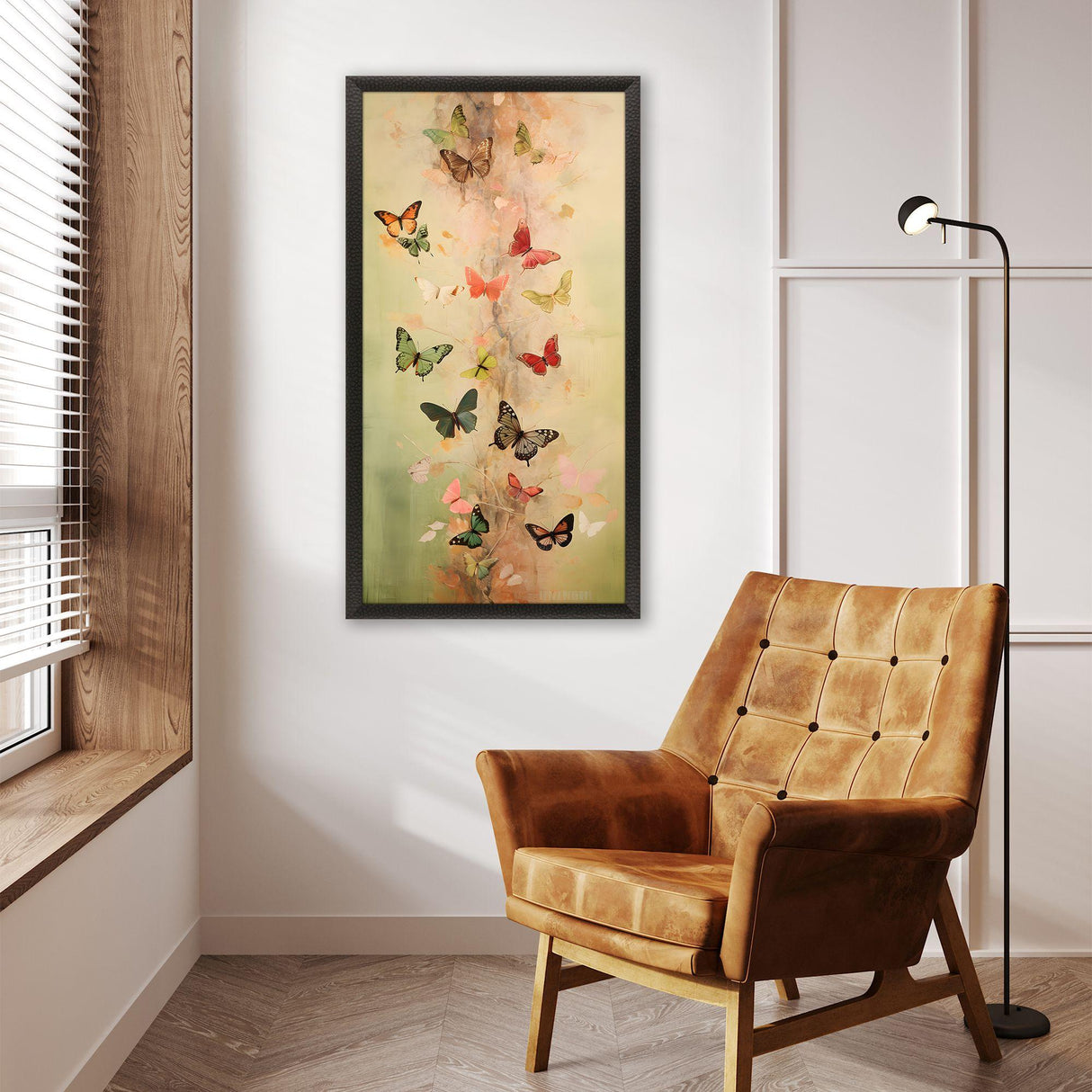 Paragon Butterfly Tower Green 51 X 27 X 2 Wall Art