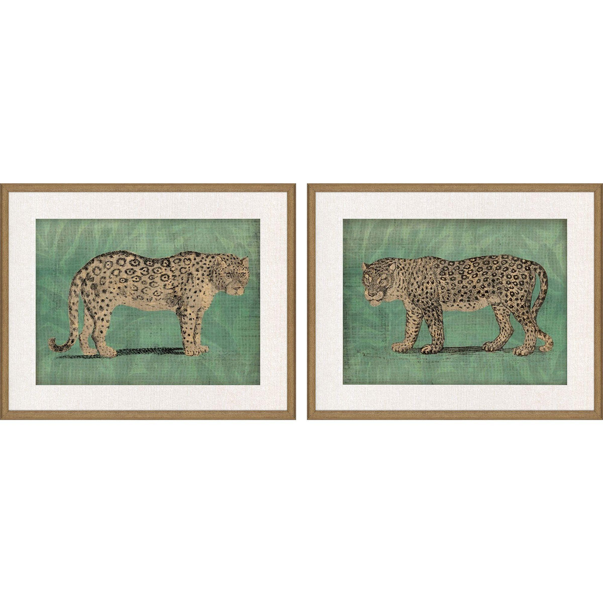 Paragon Vintage Cats S/2 Green 25 X 31 X 2 Wall Art