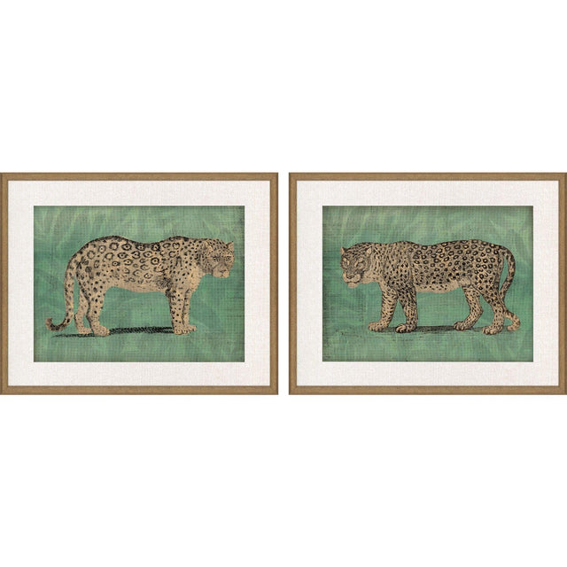 Paragon Vintage Cats S/2 Green 25 X 31 X 2 Wall Art