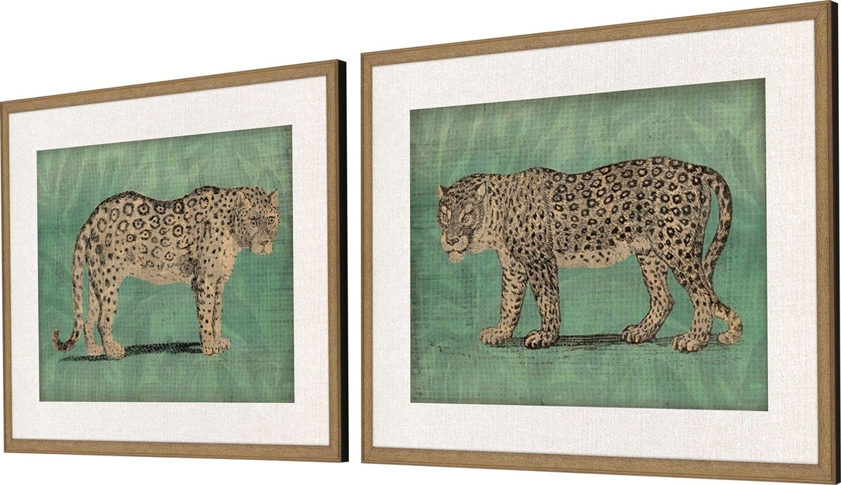 Paragon Vintage Cats S/2 Green 25 X 31 X 2 Wall Art